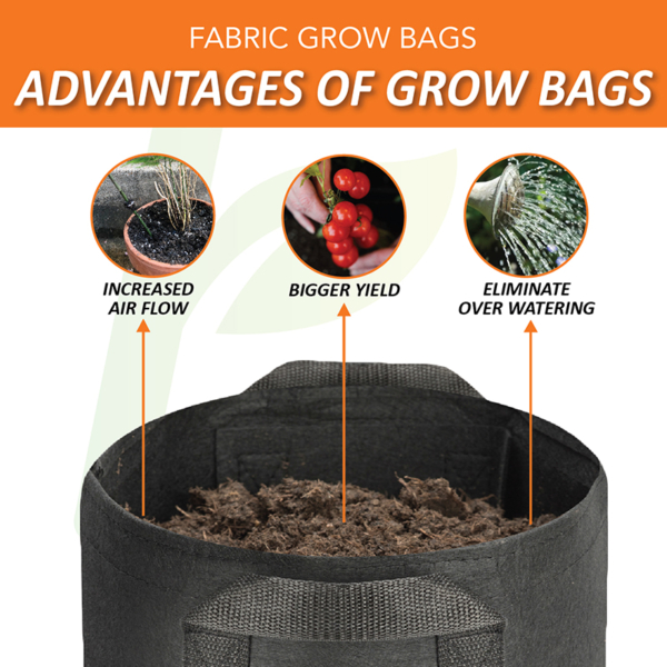 HDPE Grow Bag 12''''(W) x 24''''(H) - 7 Year''s Life, UV Treated, And No  Color Fading